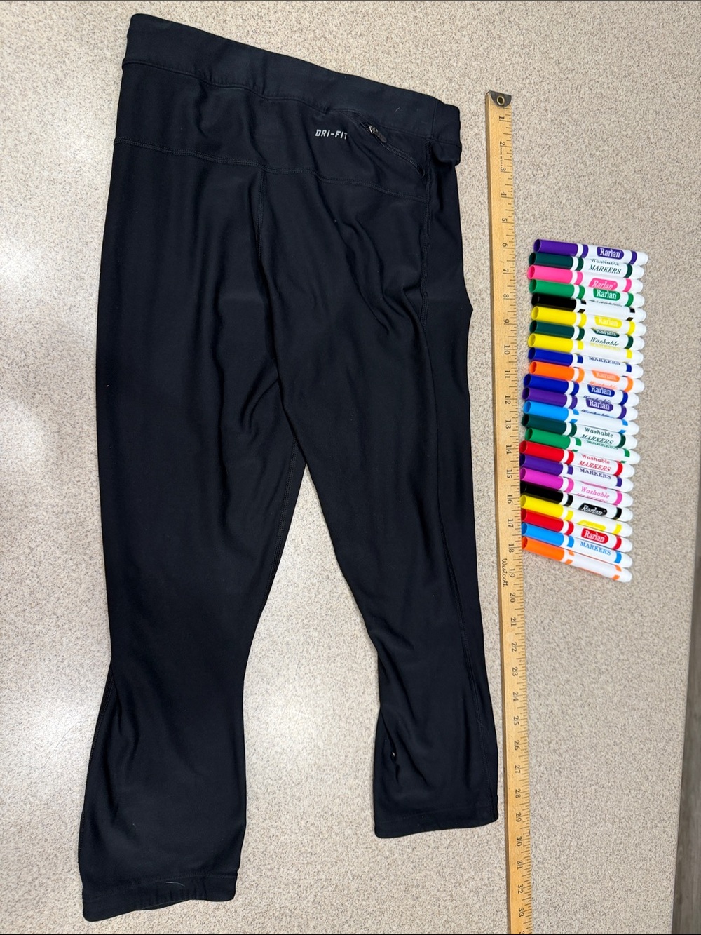 Nike Black Reflective Logo Athletic Leggings size S - Picture 5 of 5